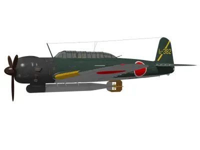 Nakajima B6N2 Tenzan Type12 3D model