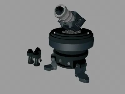 rocket tower 3d model 3D model