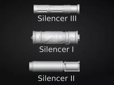 ARC Raiders Silencers Pack 3D print model