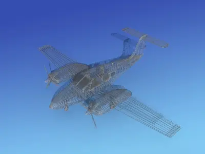 Piper PA-44-180 Seminole V08 3D model