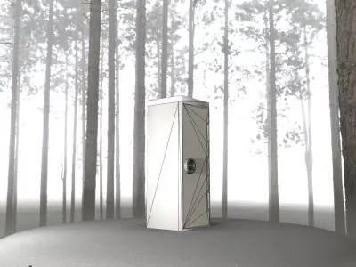 Electrical Distribution Cabinet 102 Low-poly 3D model