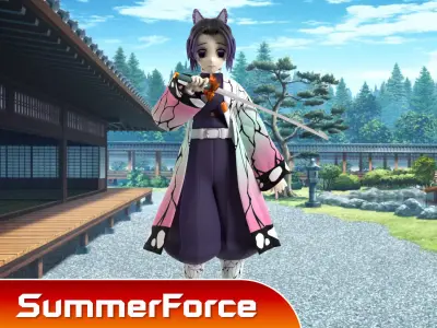 Shinobu Kocho - Demon Slayer 3D model