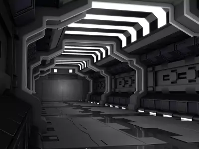 Sci Fi Corridor Room 3D model order