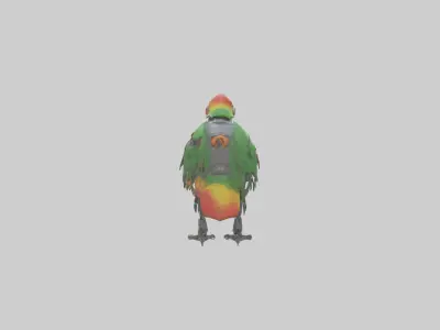 Robot version of a parrot model 3D model
