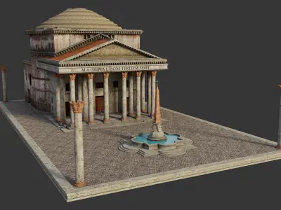 Pantheon in Rome 3D model