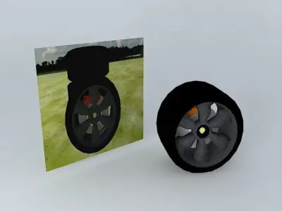  Wheels tyre NEG Free 3D model
