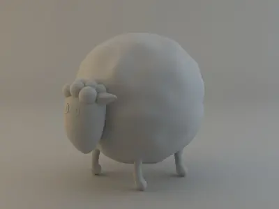 Cartoon Sheep 3D model