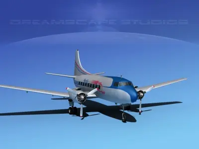 Martin 202 Martinliner 3D model