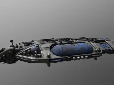 Cargo-Ship-Type-5 spaceship 3D model