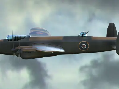 Simple Avro Lancaster 3D model