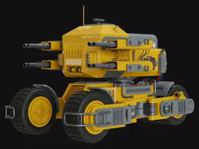 UGV Concept-2-Yellow 3D model