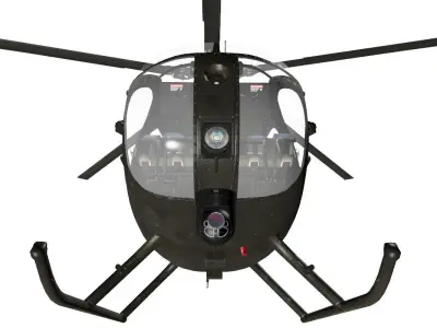 MD MH-6 Little Bird 3D model