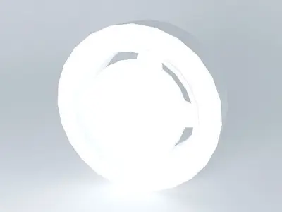 Tire with rim 3D model