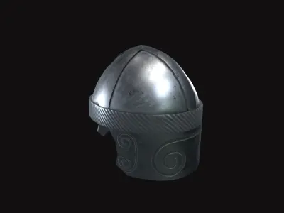 Medieval Helmet V03 Low-poly 3D model
