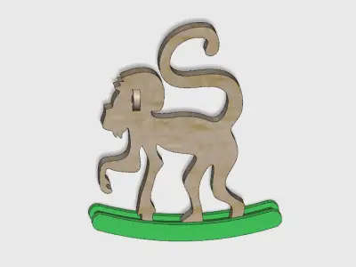 Monkey circle Free 3D print model