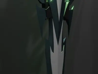 Pneumas Aegis sword 3D model