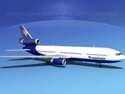 Douglas DC-10 Premiair 3D model