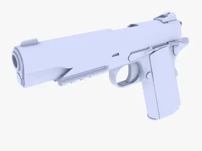 Colt M1911 Pistol Low-poly 3D model order