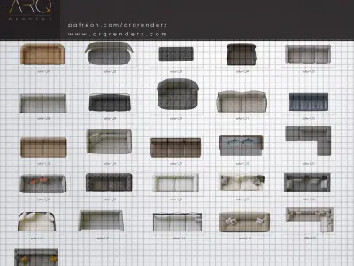 Cutouts collection abstract rug Texture