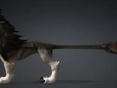 Divine Wolf A2 Free low-poly 3D model