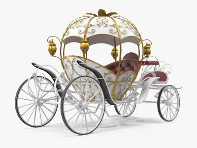 Pumpkin Carriage 3D model purchase