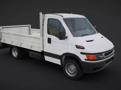 Iveco pick up truck Low-poly 3D model