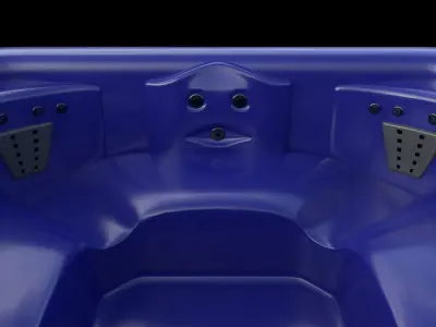 Simple Hot Tub Set Low-poly 3D model