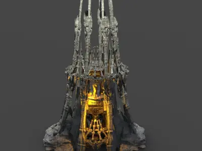Dark Moria ore Tower 3 3D model
