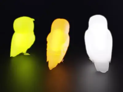 Indirect lighting for Owls 3D model