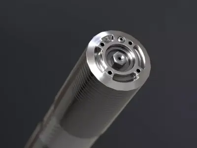 Ohlins Suspension Fork Low-poly 3D model