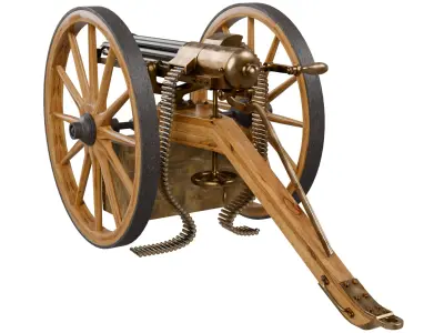 Gatling Gun 3D model