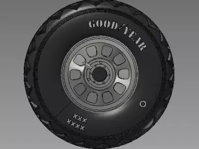 P - 51 diamant tire   3D print model