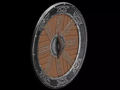 Shield 3D Model Low-poly 3D model purchase