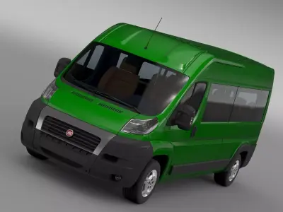 Fiat Ducato Maxi Bus L4H2 2006-2014 3D model