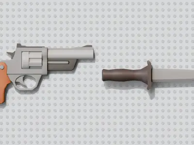 Weapons FREE Free low-poly 3D model