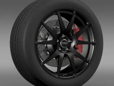 TRD Toyota GT 86 wheel 3D model