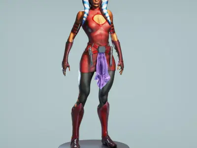 Ahsoka Tano from Star Wars for 3D printing 3D print model