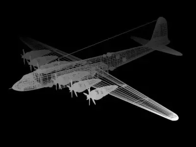 Fugaku japanese bomber 3D model