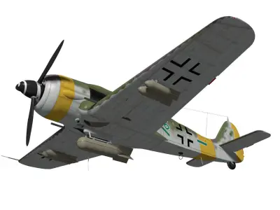 Focke Wulf Fw190 F8 3D model