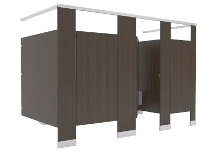 Toilet Stall-001B 3D model