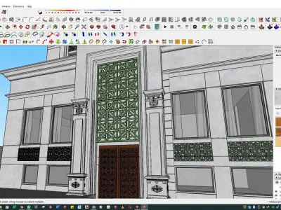 Neoclassical Apartment building 3d model 3D model
