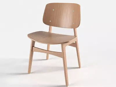 Soborg Wood Chair Free 3D model