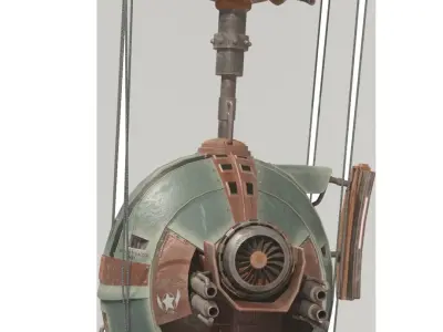 BALLOON Ship Low-poly 3D model