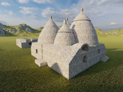 Historical temple-place of worship 3D model