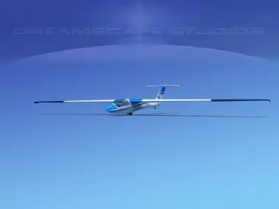 SZD-36 Cobra Glider V07 3D model