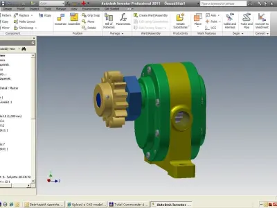 Reducer gear Free 3D model