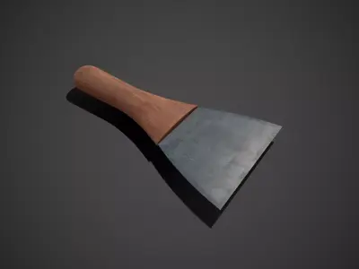 Spatula knife Low-poly 3D model