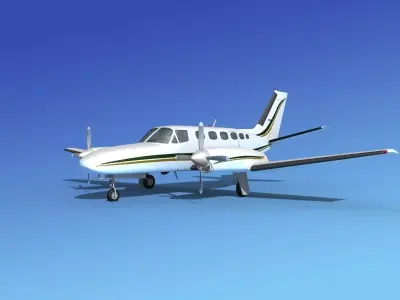 Cessna 441 Conquest II V04 3D model
