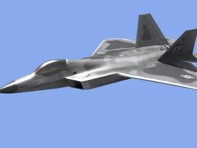 Like Real F 22 Raptor 3d model 3D model