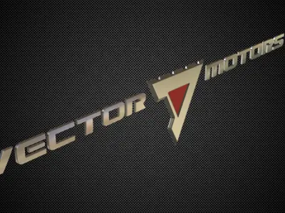 vector motors logo 3D model